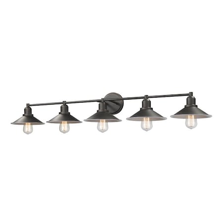 Z-Lite Casa 5 Light Vanity, Olde Bronze & Olde Bronze 613-5V-OB